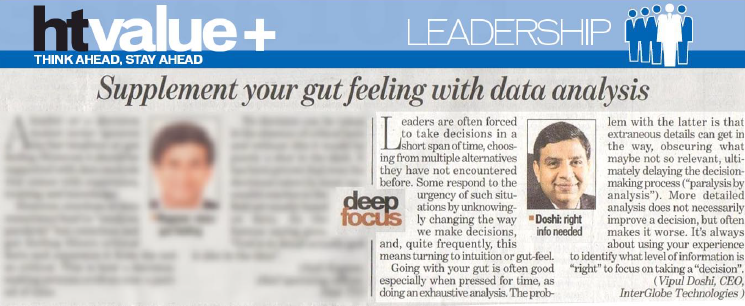 Supplement your gut feeling with data analysis